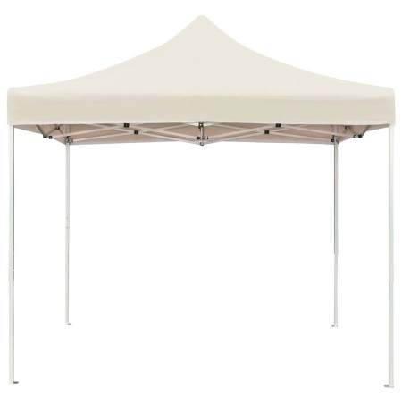 vidaXL Profi-Partyzelt Faltbar Aluminium 3x3 m Creme
