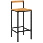 vidaXL 3-tlg. Gartenbar-Set Schwarz Poly Rattan & Massivholz Akazie vidaXL 3-tlg. Gartenbar-Set Schwarz Poly Rattan & Massivholz Akazie