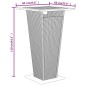 vidaXL 3-tlg. Gartenbar-Set Schwarz Poly Rattan & Massivholz Akazie vidaXL 3-tlg. Gartenbar-Set Schwarz Poly Rattan & Massivholz Akazie