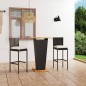 vidaXL 3-tlg. Gartenbar-Set mit Kissen Poly Rattan Schwarz vidaXL 3-tlg. Gartenbar-Set mit Kissen Poly Rattan Schwarz