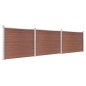 vidaXL Zaunelement Set WPC 526x146 cm Braun vidaXL Zaunelement Set WPC 526x146 cm Braun