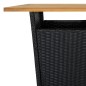 vidaXL 3-tlg. Gartenbar-Set mit Kissen Poly Rattan Schwarz vidaXL 3-tlg. Gartenbar-Set mit Kissen Poly Rattan Schwarz