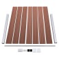vidaXL Zaunelement Set WPC 526x146 cm Braun vidaXL Zaunelement Set WPC 526x146 cm Braun