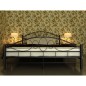 vidaXL Bett mit Matratze Schwarz Metall 180×200 cm vidaXL Bett mit Matratze Schwarz Metall 180×200 cm