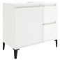 vidaXL Badschrank Hochglanz-Weiß 65x33x60 cm Holzwerkstoff vidaXL Badschrank Hochglanz-Weiß 65x33x60 cm Holzwerkstoff