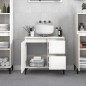 vidaXL Badschrank Hochglanz-Weiß 65x33x60 cm Holzwerkstoff vidaXL Badschrank Hochglanz-Weiß 65x33x60 cm Holzwerkstoff