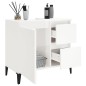 vidaXL Badschrank Hochglanz-Weiß 65x33x60 cm Holzwerkstoff vidaXL Badschrank Hochglanz-Weiß 65x33x60 cm Holzwerkstoff