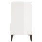 vidaXL Badschrank Hochglanz-Weiß 65x33x60 cm Holzwerkstoff vidaXL Badschrank Hochglanz-Weiß 65x33x60 cm Holzwerkstoff