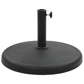 vidaXL Sonnenschirmfuß Rund 19 kg Schwarz Polyharz