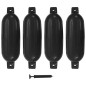 vidaXL Bootsfender 4 Stk. Schwarz 58,5 x 16,5 cm PVC vidaXL Bootsfender 4 Stk. Schwarz 58,5 x 16,5 cm PVC
