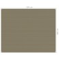 vidaXL Zeltteppich 250x200 cm Taupe vidaXL Zeltteppich 250x200 cm Taupe