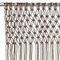 vidaXL Makramee Vorhang Taupe 140x240 cm Baumwolle vidaXL Makramee Vorhang Taupe 140x240 cm Baumwolle