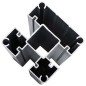 Zaunelement Set WPC 699x105 cm Schwarz Zaunelement Set WPC 699x105 cm Schwarz