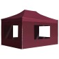 vidaXL Profi-Partyzelt Faltbar mit Wänden Aluminium 4,5×3m Weinrot vidaXL Profi-Partyzelt Faltbar mit Wänden Aluminium 4,5×3m Weinrot