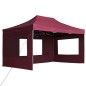 vidaXL Profi-Partyzelt Faltbar mit Wänden Aluminium 4,5×3m Weinrot vidaXL Profi-Partyzelt Faltbar mit Wänden Aluminium 4,5×3m Weinrot