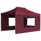 vidaXL Profi-Partyzelt Faltbar mit Wänden Aluminium 4,5×3m Weinrot vidaXL Profi-Partyzelt Faltbar mit Wänden Aluminium 4,5×3m Weinrot
