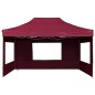 vidaXL Profi-Partyzelt Faltbar mit Wänden Aluminium 4,5×3m Weinrot vidaXL Profi-Partyzelt Faltbar mit Wänden Aluminium 4,5×3m Weinrot