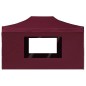vidaXL Profi-Partyzelt Faltbar mit Wänden Aluminium 4,5×3m Weinrot vidaXL Profi-Partyzelt Faltbar mit Wänden Aluminium 4,5×3m Weinrot