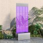 vidaXL Wassersäule mit RGB LEDs Edelstahl und Acryl 110 cm vidaXL Wassersäule mit RGB LEDs Edelstahl und Acryl 110 cm