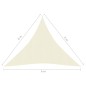 vidaXL Sonnensegel 160 g/m² Creme 6x6x6 m HDPE vidaXL Sonnensegel 160 g/m² Creme 6x6x6 m HDPE