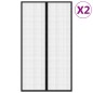 vidaXL Fliegengitter-Türvorhänge 2 Stk. Magnet Schwarz 200x80 cm vidaXL Fliegengitter-Türvorhänge 2 Stk. Magnet Schwarz 200x80 cm