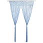 vidaXL Makramee Vorhang Blau 140x240 cm Baumwolle vidaXL Makramee Vorhang Blau 140x240 cm Baumwolle