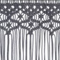vidaXL Makramee Vorhang Anthrazit 140x240 cm Baumwolle vidaXL Makramee Vorhang Anthrazit 140x240 cm Baumwolle