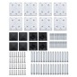 Zaunelement Set WPC 1138x(105-186) cm Schwarz Zaunelement Set WPC 1138x(105-186) cm Schwarz