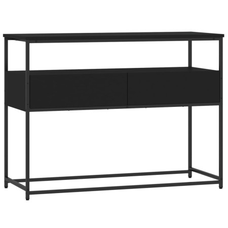 vidaXL Konsolentisch Schwarz 100x40x75 cm Holzwerkstoff