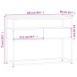 vidaXL Konsolentisch Schwarz 100x40x75 cm Holzwerkstoff vidaXL Konsolentisch Schwarz 100x40x75 cm Holzwerkstoff