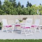 vidaXL Stuhlkissen 4 Stk. Rosa 40x40x7 cm Stoff vidaXL Stuhlkissen 4 Stk. Rosa 40x40x7 cm Stoff