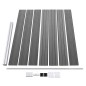 Zaunelement Set WPC 526x146 cm Grau Zaunelement Set WPC 526x146 cm Grau