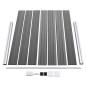 Zaunelement Set WPC 526x146 cm Grau Zaunelement Set WPC 526x146 cm Grau