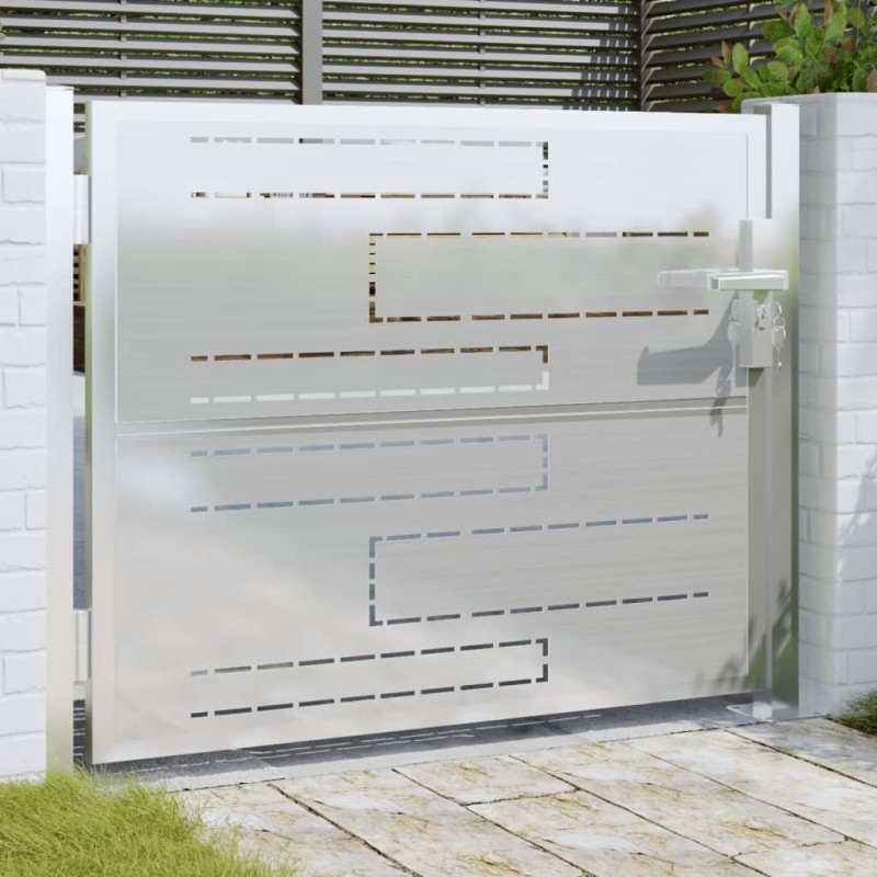vidaXL Gartentor 100x75 cm Edelstahl vidaXL Gartentor 100x75 cm Edelstahl