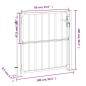 vidaXL Gartentor 100x100 cm Edelstahl vidaXL Gartentor 100x100 cm Edelstahl
