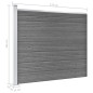 Zaunelement Set WPC 526x146 cm Grau Zaunelement Set WPC 526x146 cm Grau