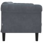 vidaXL Sofa 2-Sitzer Dunkelgrau Samt vidaXL Sofa 2-Sitzer Dunkelgrau Samt