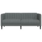 vidaXL Sofa 2-Sitzer Dunkelgrau Stoff vidaXL Sofa 2-Sitzer Dunkelgrau Stoff