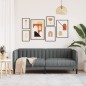 vidaXL Sofa 2-Sitzer Dunkelgrau Stoff vidaXL Sofa 2-Sitzer Dunkelgrau Stoff