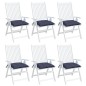 vidaXL Stuhlkissen 6 Stk. Marineblau 50x50x7 cm Oxford-Gewebe vidaXL Stuhlkissen 6 Stk. Marineblau 50x50x7 cm Oxford-Gewebe
