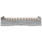 vidaXL Bettgestell mit Schubladen Grau Sonoma 100x200 cm Holzwerkstoff vidaXL Bettgestell mit Schubladen Grau Sonoma 100x200 cm Holzwerkstoff