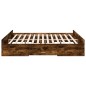 vidaXL Bettgestell mit Schubladen Räuchereiche 180x200cm Holzwerkstoff vidaXL Bettgestell mit Schubladen Räuchereiche 180x200cm Holzwerkstoff