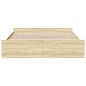 vidaXL Bettgestell mit Schubladen Sonoma-Eiche 180x200cm Holzwerkstoff vidaXL Bettgestell mit Schubladen Sonoma-Eiche 180x200cm Holzwerkstoff