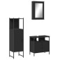 vidaXL 3-tlg. Badmöbel-Set Schwarz Holzwerkstoff vidaXL 3-tlg. Badmöbel-Set Schwarz Holzwerkstoff