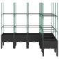 vidaXL Pflanzkübel mit Rankgitter Schwarz 160x120x142,5 cm PP vidaXL Pflanzkübel mit Rankgitter Schwarz 160x120x142,5 cm PP