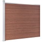 Zaunelement Set WPC 353x146 cm Braun Zaunelement Set WPC 353x146 cm Braun