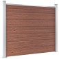 Zaunelement Set WPC 353x146 cm Braun Zaunelement Set WPC 353x146 cm Braun