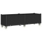 vidaXL Pflanzkasten mit Rollen Schwarz 160x50x54 cm PP vidaXL Pflanzkasten mit Rollen Schwarz 160x50x54 cm PP