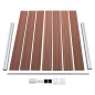 Zaunelement Set WPC 353x146 cm Braun Zaunelement Set WPC 353x146 cm Braun