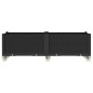 vidaXL Pflanzkasten mit Rollen Schwarz 160x50x54 cm PP vidaXL Pflanzkasten mit Rollen Schwarz 160x50x54 cm PP